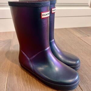 Hunter Boots- girls size 1